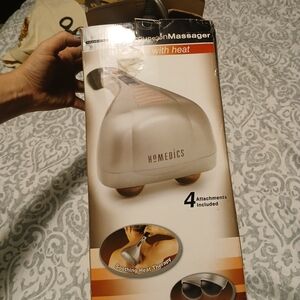 Homedics Silver Massager with Heat and Attachments